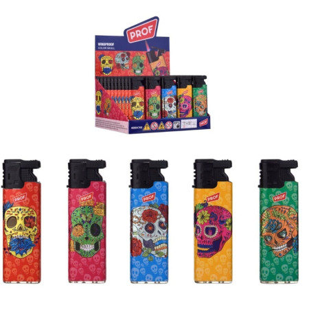 chi tiết Prof Zapalovač Turbo - 3D Effect Color Skull (50) NO: 40804768