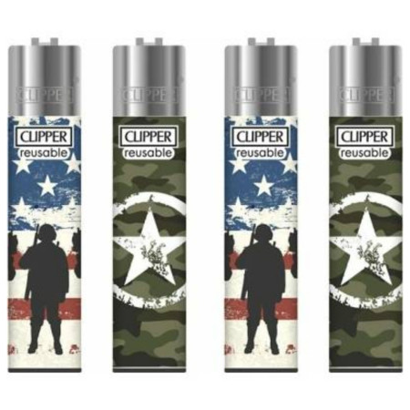 detail Clipper plynové zapalovače Military (24)