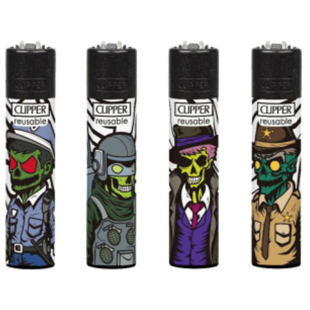 chi tiết Clipper plynové zapalovače Zombie Force (24)