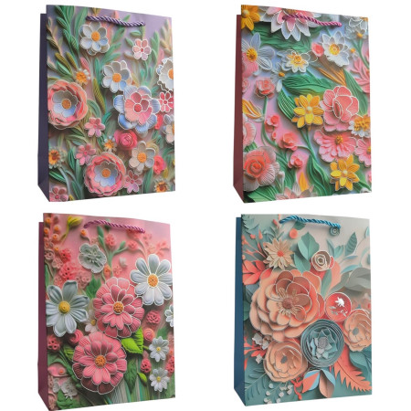 chi tiết Dárková taška 18x24x8,5cm Color quilling IMC-06354 (12ks/bal)
