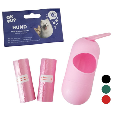 chi tiết OKPup Sáčky na exkrementy 15 sáčků 23x29cm + plast. zásobní Holdy (bal/12sad)