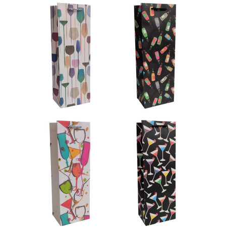 chi tiết Dárková taška na láhev 12x35x9cm Cheers IMC-03186 (12ks/bal)