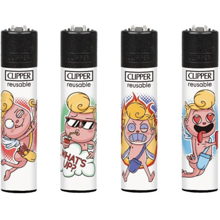 detail Clipper plynové zapalovače Funny Cupid (24)