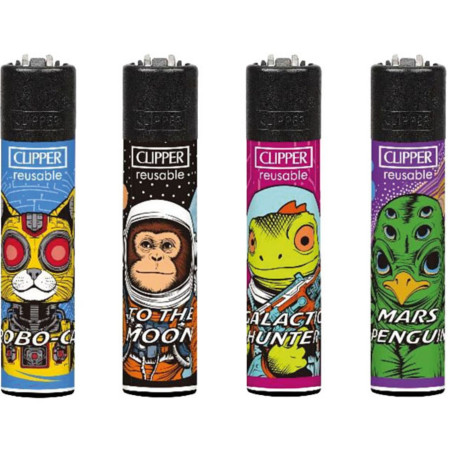 detail Clipper plynové zapalovače Hollywood Animals 2 (24)