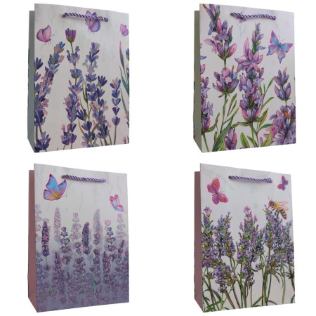 chi tiết Dárková taška 18x24x8,5cm Levandulí pole IMC-06384 (12ks/bal)