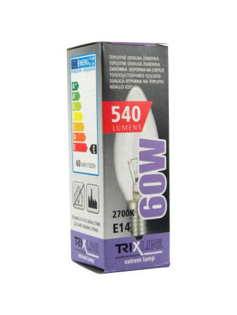 chi tiết Trixline žárovka BC thera 60W E14 WW (bal/10ks)