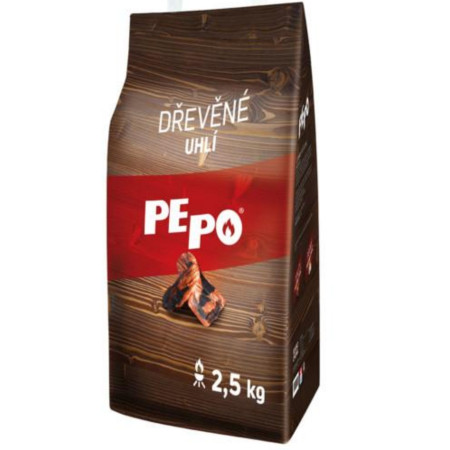 detail Pepo 2,5kg dřevěné uhlí
