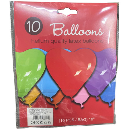 chi tiết Balónky Srdce mix 10ks PTT - helium latex (bal/12ks)