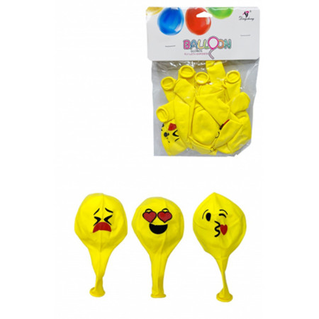 detail Balónky 31cm 10ks PK31-21 - Smile žlutý (bal/12ks) BALLOONS
