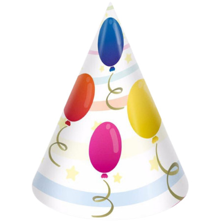 chi tiết MFP Klobouček karnevalový 6ks papírový mix č. 5