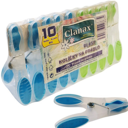 chi tiết Clanax Kolíčky na prádlo plastové 10ks