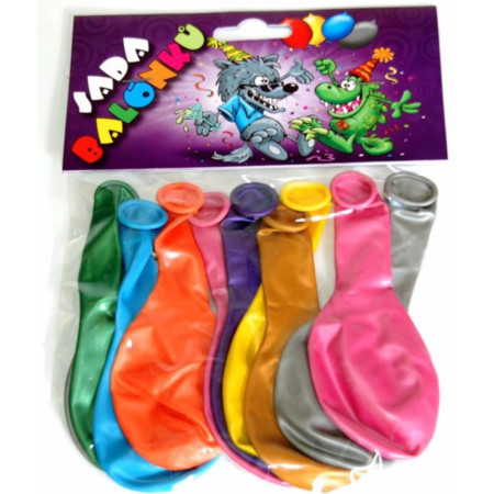 detail Balónky Různobarevné metalíza 414335 (10)