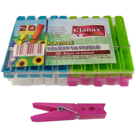 chi tiết Clanax kolíčky na prádlo plastové 20ks