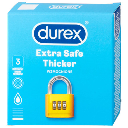 detail Durex kondom 3ks Extra safe Thicker (24)