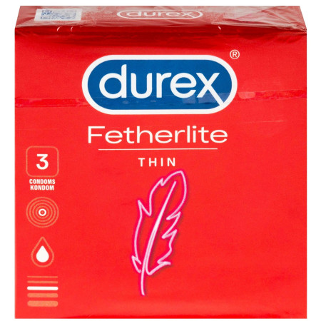 detail Durex kondom 3ks Fetherlite Thin (12)
