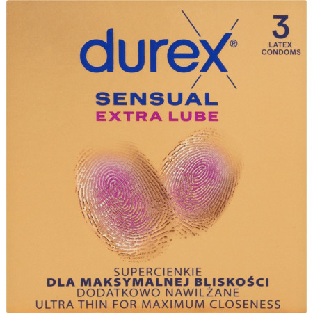 detail Durex kondom 3ks Sensual Extra Lube (24)