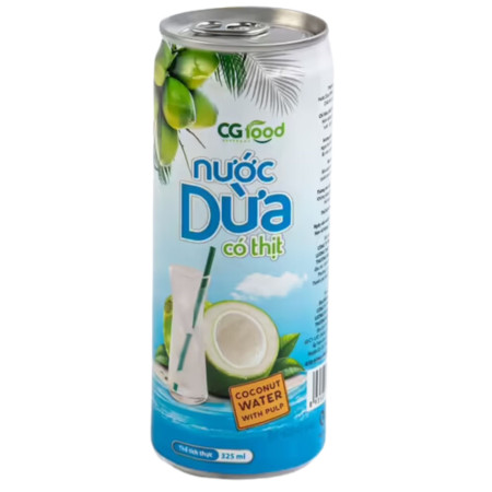 chi tiết CG Food Nuoc Dua 325ml kokosová voda s dužinou (6)