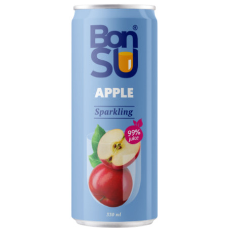 chi tiết Bonsu 330ml Sparkling 99% Apple Juice (24)