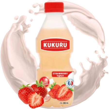 detail Kukuru Jogurtový nápoj 280ml Jahoda (6)