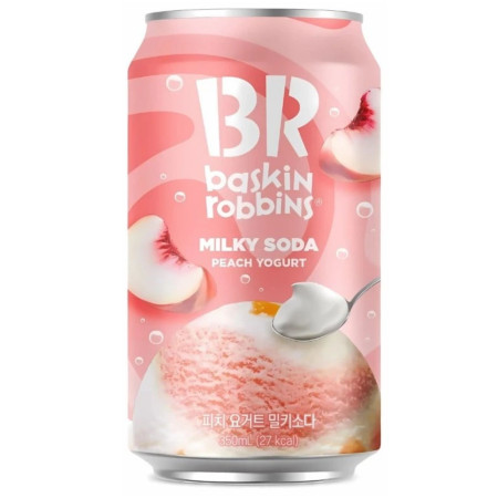chi tiết BR Baskin Robbins Sparkling Drink 350ml Milky Soda Peach Yogurt (24)