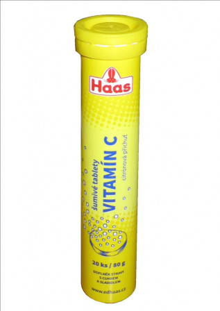 chi tiết Haas šumivé tablety 80g Vitamín C (C sui) (12)