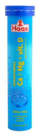 chi tiết Haas šumivé tablety 80g Ca+Mg+Vitamín D (C sui) (12)