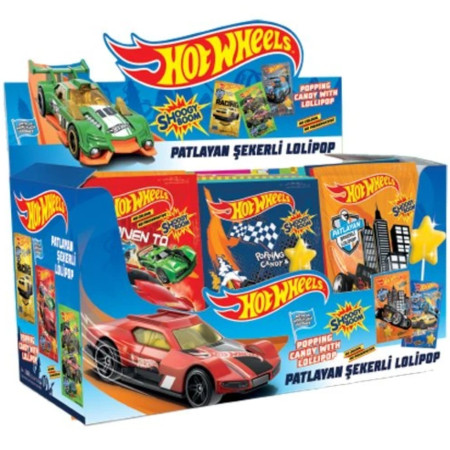 detail Popping candy Praskací cukr 7g jahodový Hot Wheels (40)