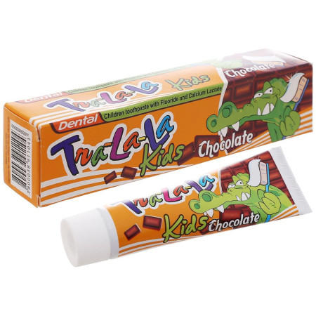 chi tiết Dental kids (Tra la la) zubní pasta 50ml Chocolate