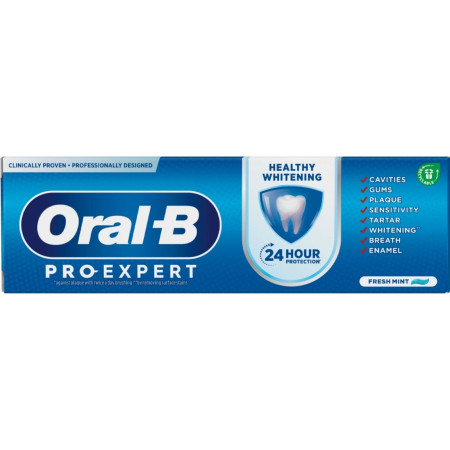 detail Oral-B 75ml zubní pasta Pro-exp Healthy White Fresh Mint (24) Trvan. 4/2026