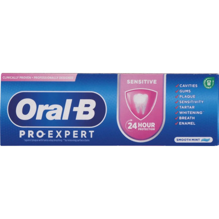 chi tiết Oral-B 75ml zubní pasta Pro-exp Sensitive Smooth Mint (24)