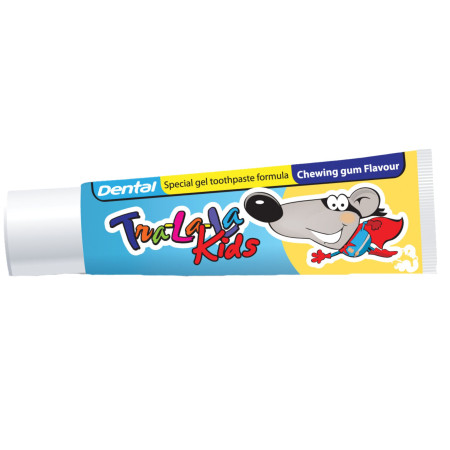 chi tiết Dental kids (Tra la la) zubní pasta 50ml Chewing gum