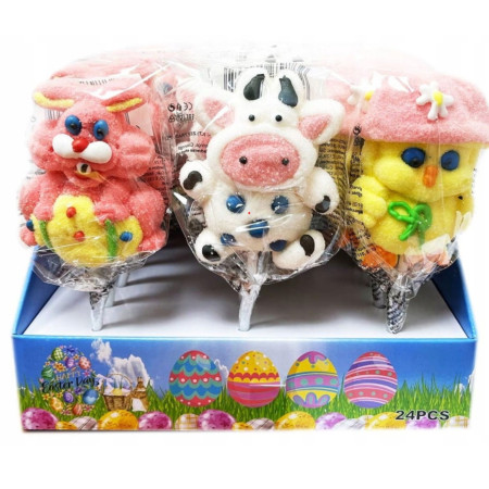 detail Profisa Happy Easter Day Marshmallow 35g lízátko 3 zvířátka E2 (24)
