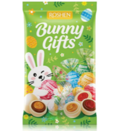 chi tiết Roshen Bunny Gifts 200g Velikonoční čokoláda v sáčku (9)