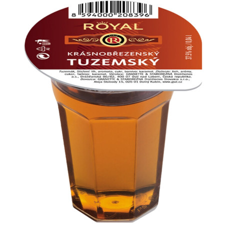 detail Alkohol - Royal Tuzemský 37,5% 40ml mini (16)