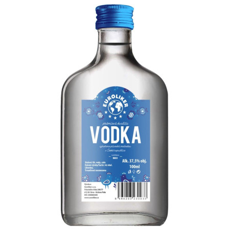 detail Alkohol - Euroliker Vodka 37,5% 100ml (60)