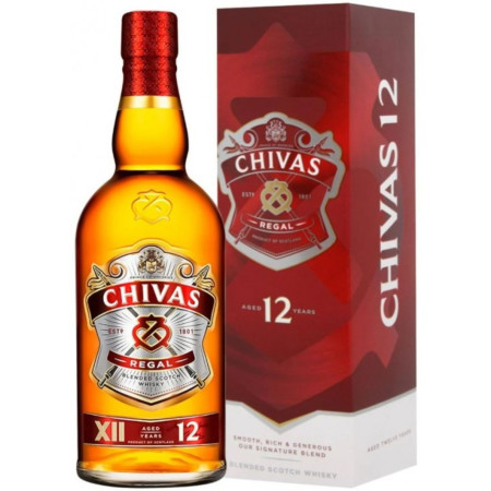 detail Alkohol - Chivas Regal 12 YO Blended Scotch Whisky 40% 700ml Gift Box (6)