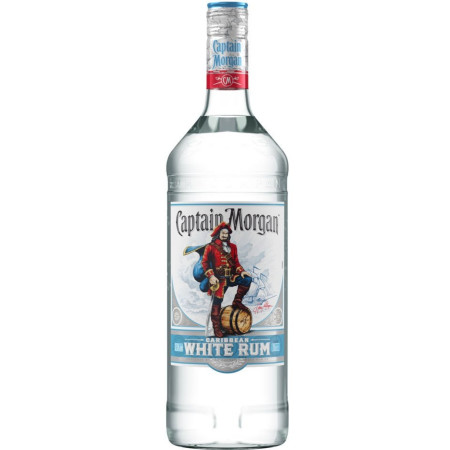 detail Alkohol - Captain Morgan White Rum 37,5% 1L (6)