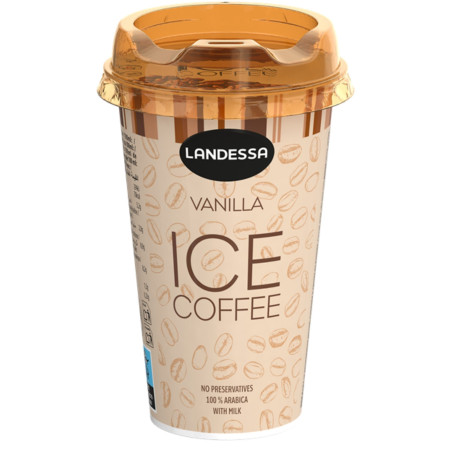 detail Landessa Ice Coffee 230ml v pohári Vanilla (10)