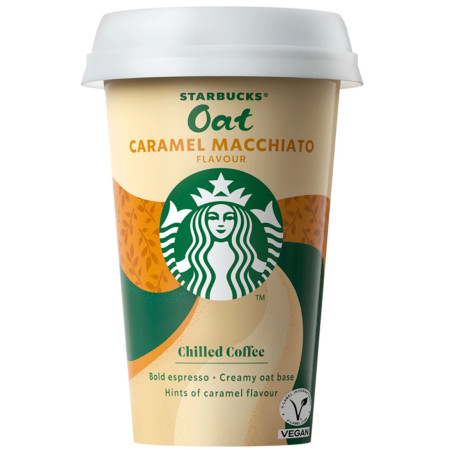 chi tiết Starbuck Coffee 220ml kelímek Oat Caramel Macchiato (10)