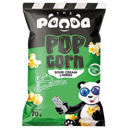 detail Panda Popcorn 70g Sour Cream & Herbs (24)
