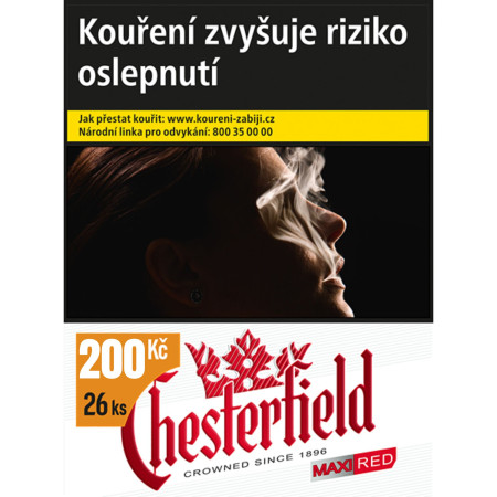 chi tiết Cigarety - Chesterfield Crown 26 Red U 200 (bal/8ks)