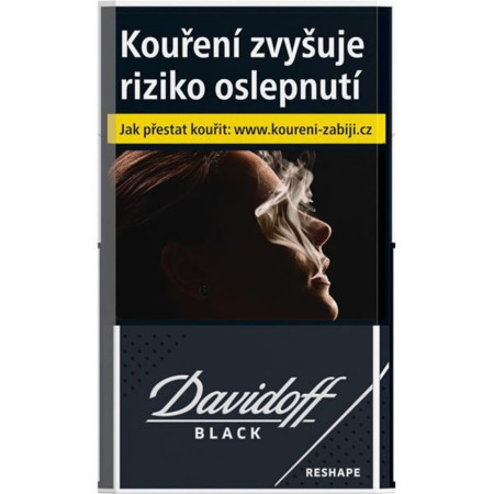 chi tiết Cigarety - Davidoff Reshape Black U 170 (bal/10ks)