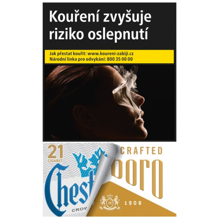 chi tiết Cigarety - Chesterfield / Marlboro Crafted Gold 21s U 161 (bal/10ks)
