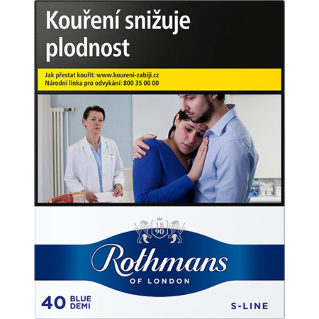 chi tiết Cigarety - Rothmans 40 Blue U 300 (bal/8ks)
