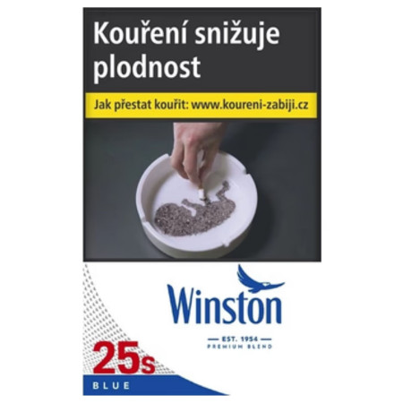 detail Cigarety - Winston 25 Blue U 196 (bal/8ks)