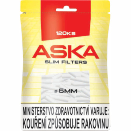 chi tiết Aska cigaretový filtr 120ks Slim 6mm (34)