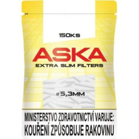 detail Aska cigaretový filtr 150ks Extra Slim 5,3mm (30)