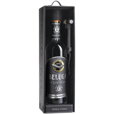 chi tiết Alkohol - Beluga Gold Line Vodka 40% 1l kožená krabice