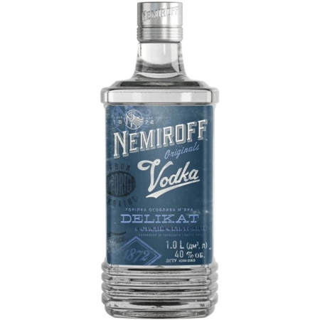 chi tiết Alkohol - Nemiroff Delikat Vodka 40% 1L