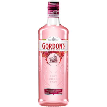 chi tiết Alkohol - Gordon´s London Dry Gin Premium Pink 37,5% 1l